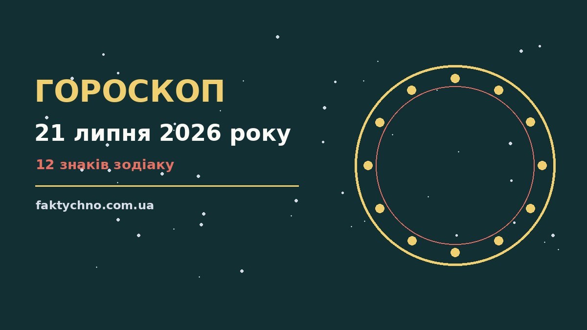 Зодіакальний знак на тлі ранкового неба, ілюстрація до гороскопу на 21 липня 2026 року