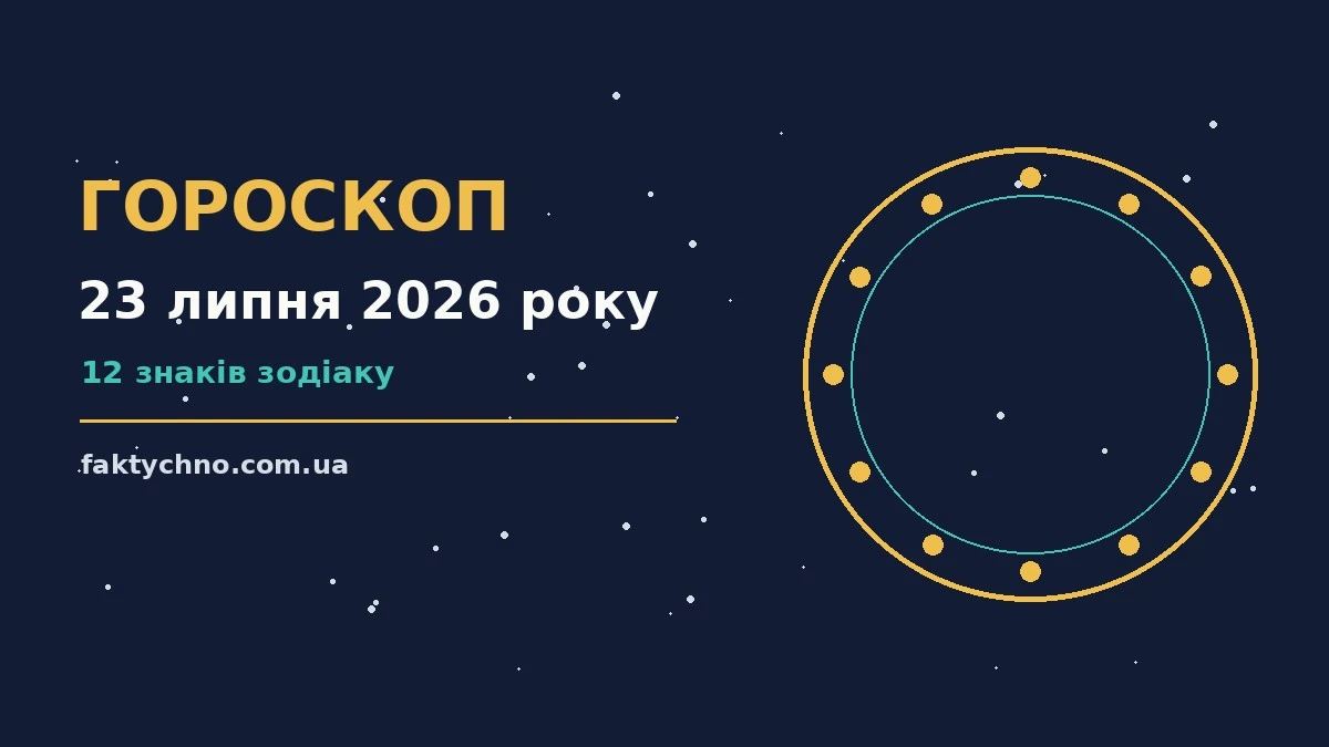 Зодіакальний знак на фоні зоряного неба — гороскоп на 23 липня 2026 року