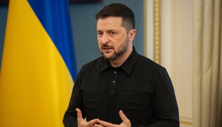 Володимир Зеленський під час засідання Коаліції охочих у Парижі 13 липня 2026 року