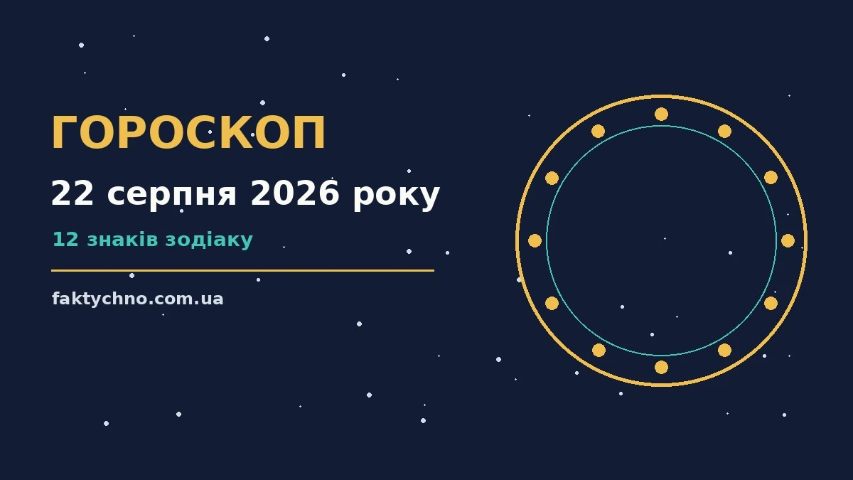 Зоряне небо над міською верандою, ілюстрація до гороскопу на 22 серпня 2026 року