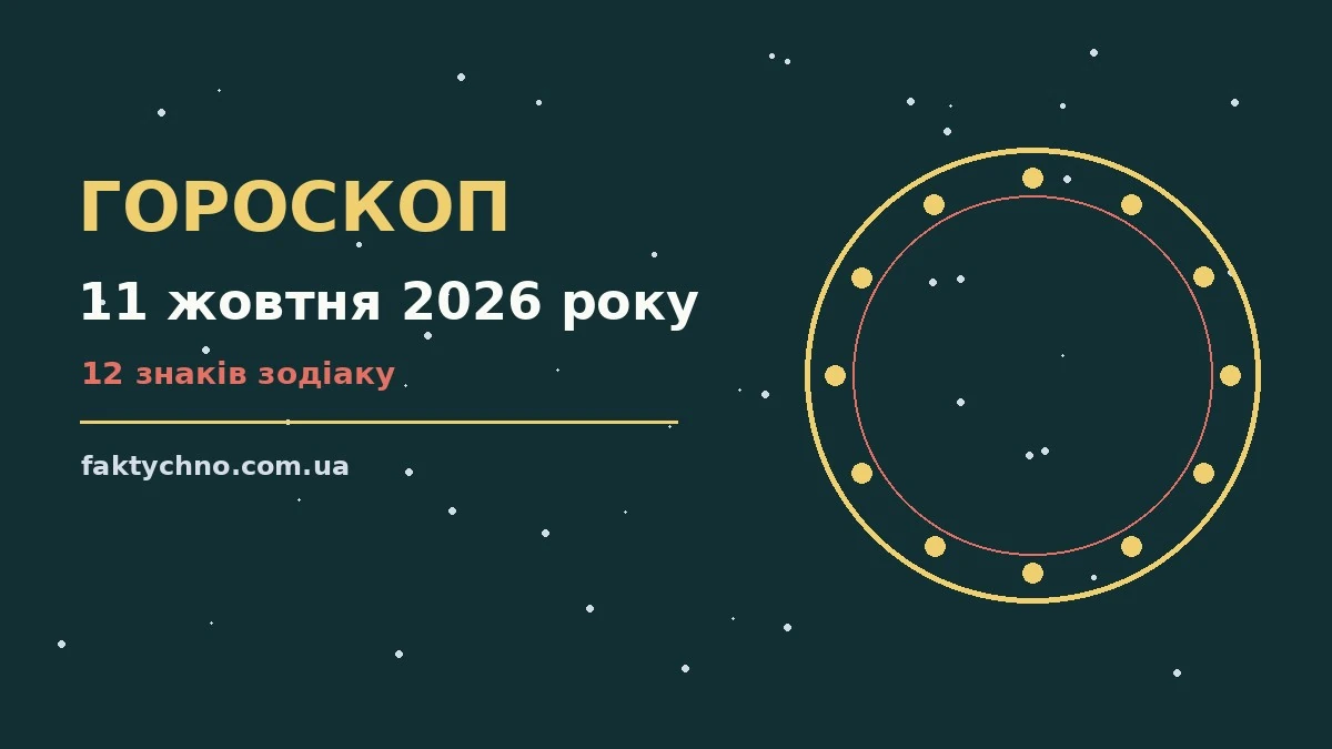 Гороскоп на 11 жовтня 2026 року: перспективи для 12 знаків про фінанси та особисте життя