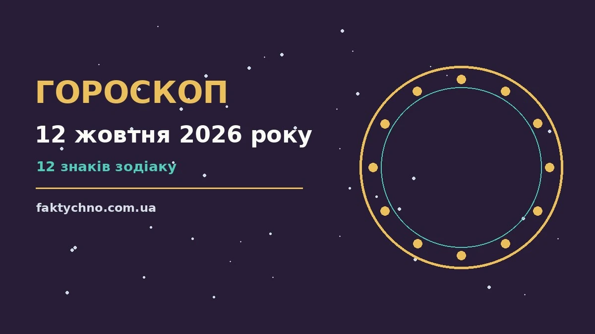 Гороскоп на 12 жовтня 2026 року: перспективи для 12 знаків про фінанси та особисте життя