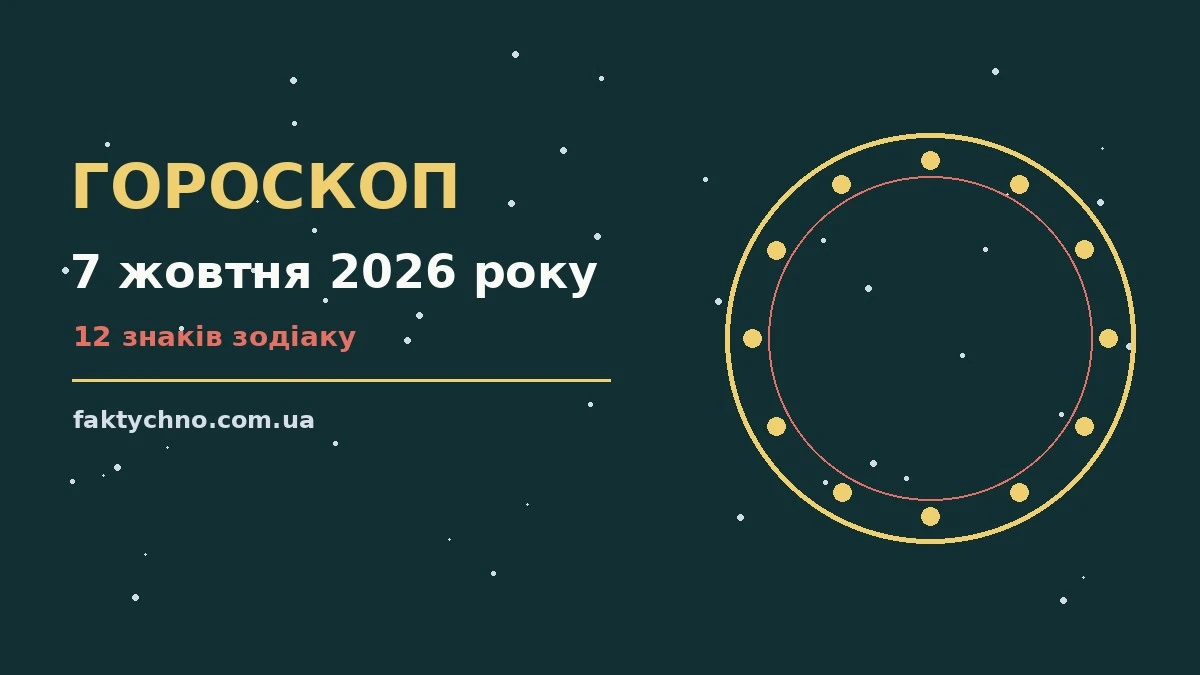 Гороскоп на 7 жовтня 2026 року: перспективи для 12 знаків про фінанси та особисте життя